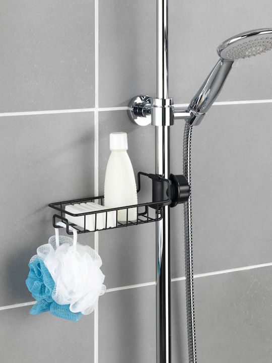 Wenko Ohio Kitchen Sink Organizer Sponge Holder Made of Inox Black