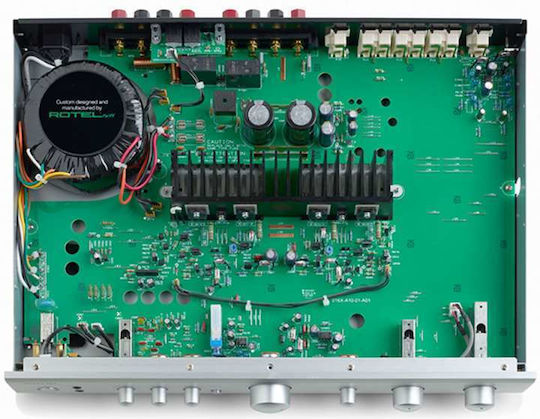 Rotel A10 MKII Integrated Hi-Fi Amplifier Stereo 50W/8Ω Silver