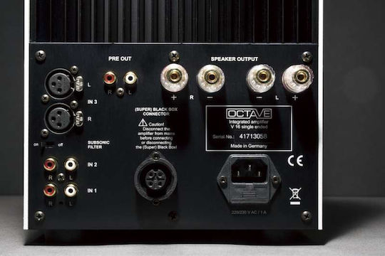 Octave V16 Single Ended Λαμπάτος Ολοκληρωμένος Ενισχυτής Hi-Fi Stereo 11163 Ασημί