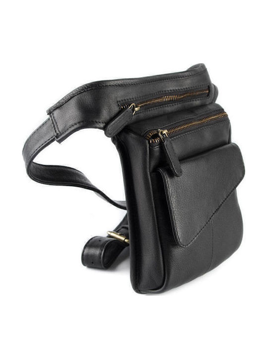 Leather Men's Bag Shoulder / Crossbody Black