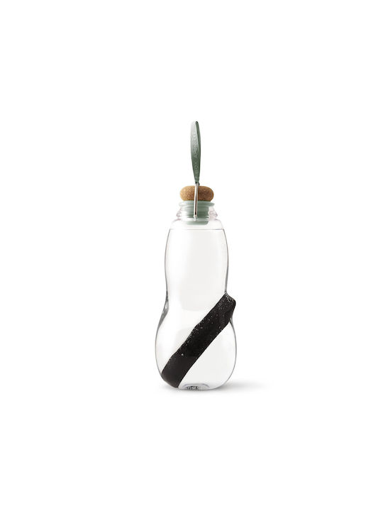 Black+Blum Μπουκάλι Νερού Γυάλινο με Φελλό Γκρι 800ml