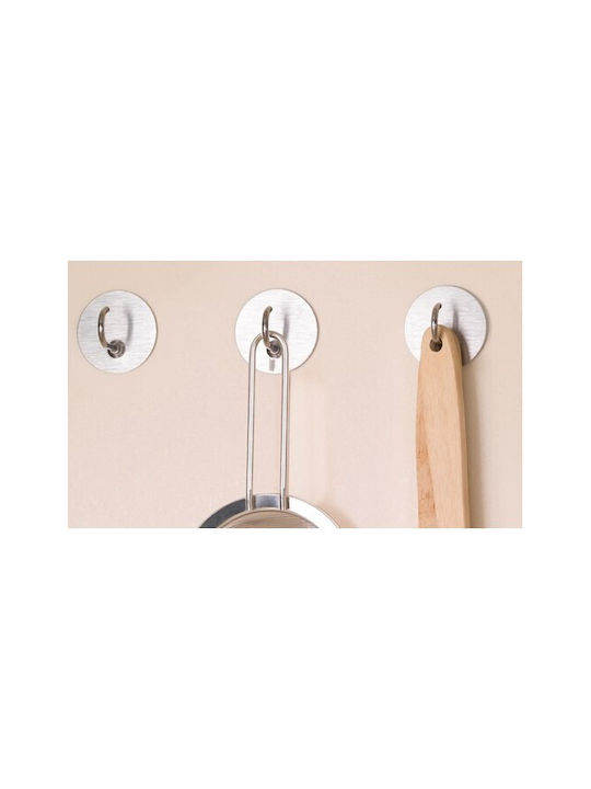 Inofix Haken Badezimmer Einzeln Aufkleber ​2.7x4cm Inox Silber