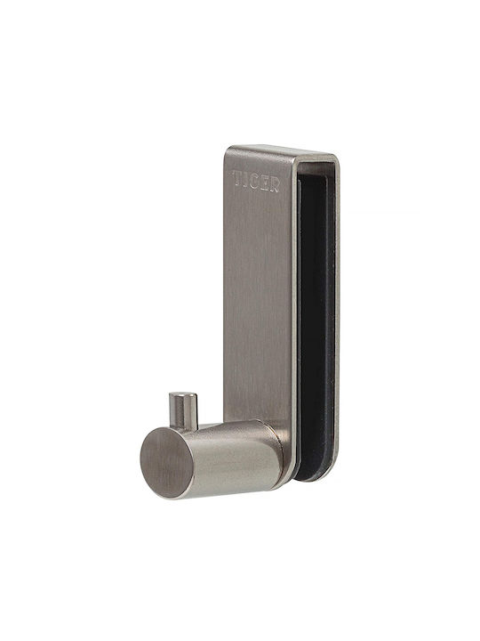 TIGER 11183-111 Single Wall-Mounted Bathroom Hook ​6x6.1cm Inox Silver