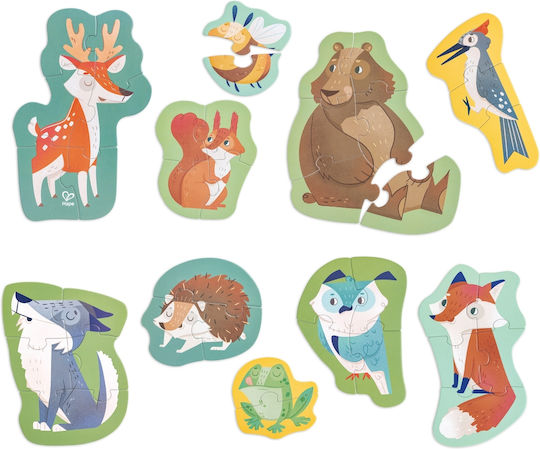 Wooden Kids Puzzle The Friends of the Forest 40pcs Hape