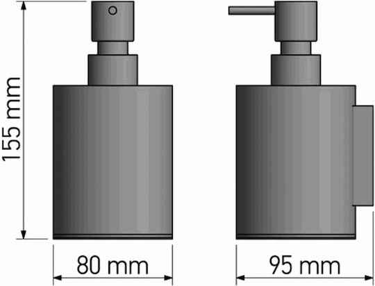 Sanco Α3-91356 Επιτοίχιο Dispenser Μεταλλικό Ασημί