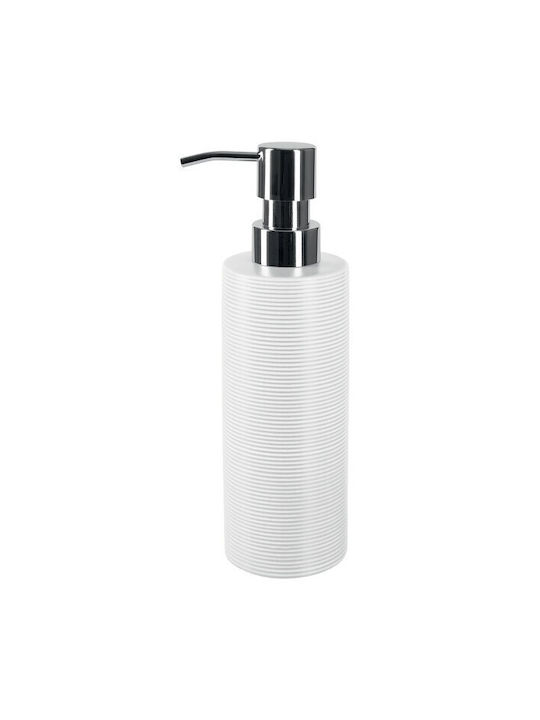Dimitracas Tube Ribbed Dispenser Κεραμικό Λευκό