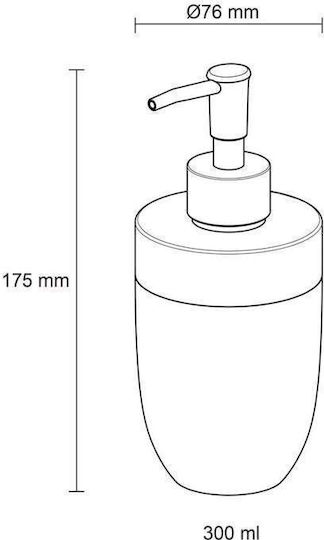 Sealskin Bloom Dispenser Πλαστικό Μαύρο 375ml