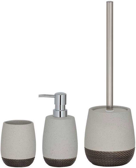 Sealskin Braid Dispenser από Πορσελάνη Γκρι 400ml
