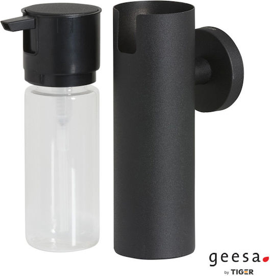 TIGER Wall-mounted Dispenser made of Stainless Steel Black Matt 125ml