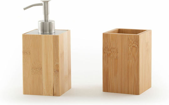 Nef-Nef Homeware Woody Επιτραπέζιο Dispenser από Bamboo Καφέ