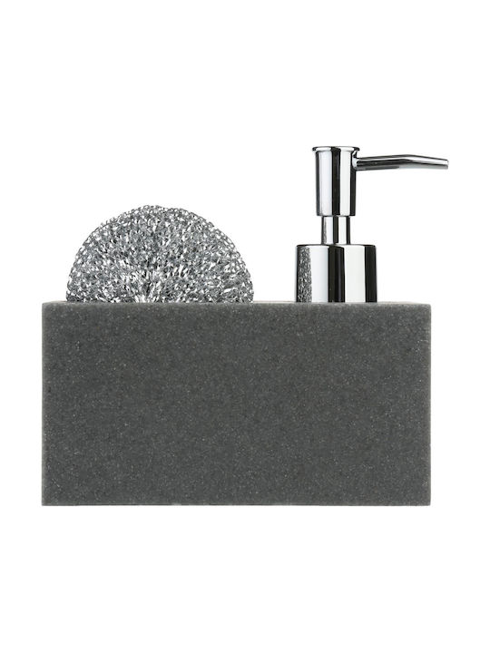 Atmosphera Dispenser Kitchen Plastic with Sponge Holder Gray 170ml