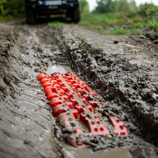 2-piece Sand Trap Set Usable In Mud Snow 4x4 Off Road Red 10t Technic Ts503