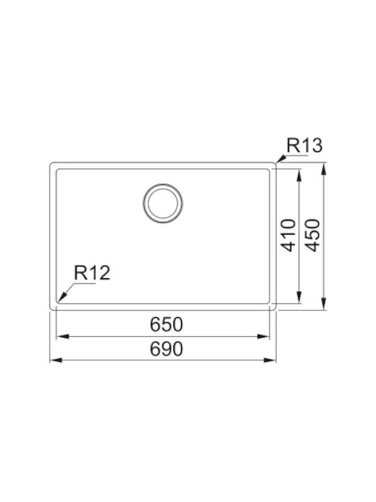 Franke Square Bxx 210-80 Ένθετος Νεροχύτης Inox Brushed Μ84xΠ45cm Ασημί