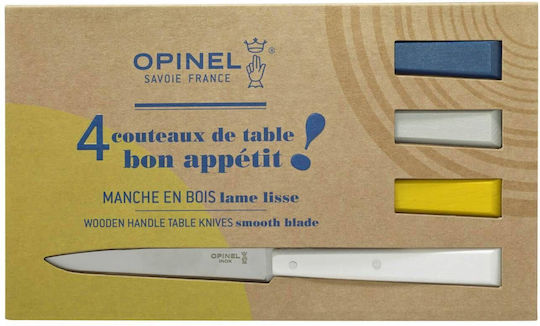 Opinel Μαχαίρια Steak από Ανοξείδωτο Ατσάλι 10.16cm 4τμχ