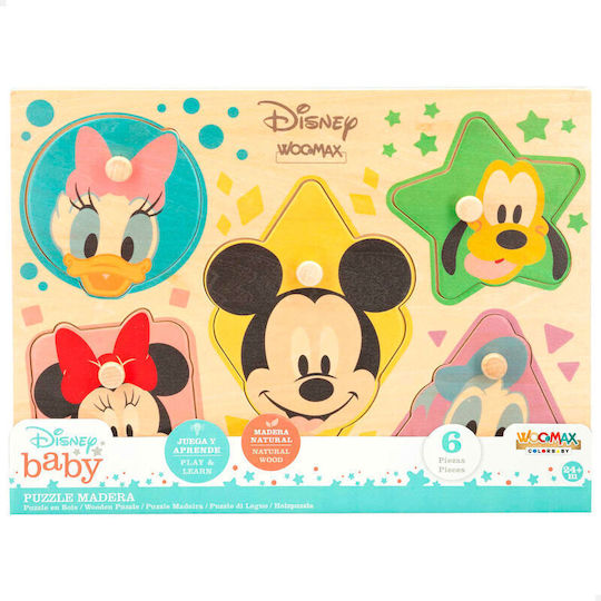 Kinder Steckpuzzle für 2++ Jahre 6pcs Disney