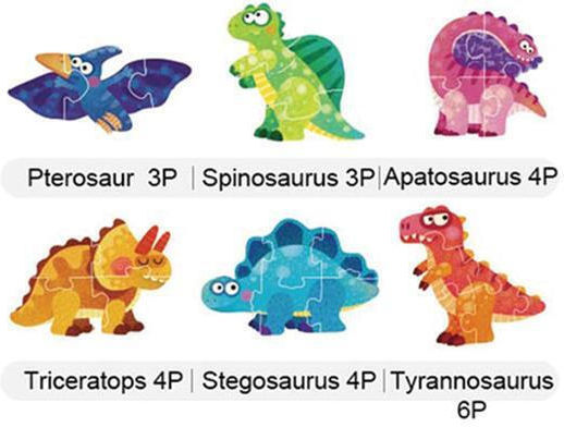 Mideer Παζλ My First Puzzle Series 6 Σε 1 "dinosaur"