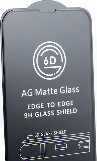 Matt Vollflächig gehärtetes Glas Schwarz (Galaxy S24)