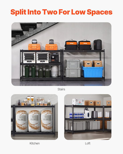 Vevor Dexion Shelf 123x61x182cm with 5 Shelves Total Load Capacity 1360kg