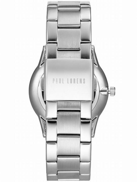 Paul Lorens Γυναικείο Ρολόι 41mm Μπαταρίας με Μαύρο Μεταλλικό Μπρασελέ