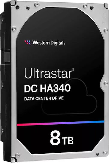 Western Digital Ultrastar DC HA340 8TB HDD Σκληρός Δίσκος 3.5" SATA III 7200rpm με 256MB Cache για Server / NAS / Καταγραφικό 0B47078