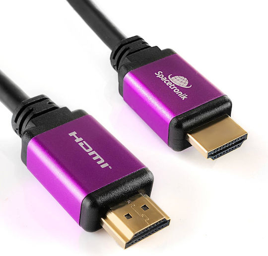 Spacetronik HDMI 2.1 Ultra High Speed 48Gbps 4K 120Hz HDR VRR Kabel HDMI-Stecker - HDMI-Stecker 12m Schwarz