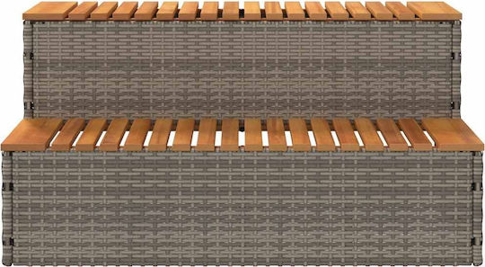 vidaXL Poolzubehör 100x50x50.5cm Gray