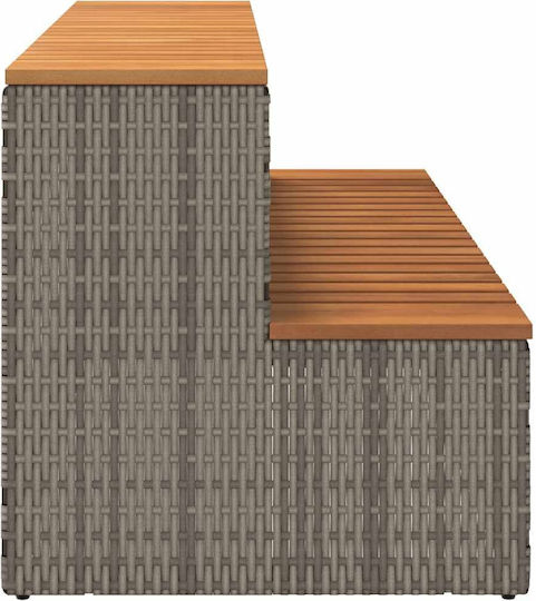 vidaXL Poolzubehör 100x50x50.5cm Gray