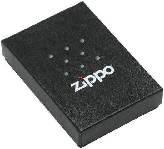 Zippo Тънка Червена Запалка Лого Пламък Червен Матиран