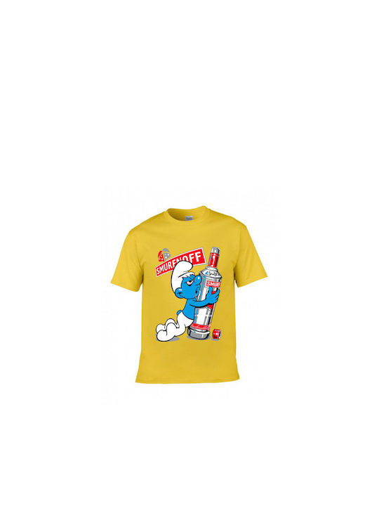 Gildan Smurfnoff T-shirt Yellow