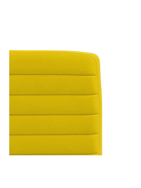 Dining Room Velvet Chair Yellow 45x54x83cm 2pcs