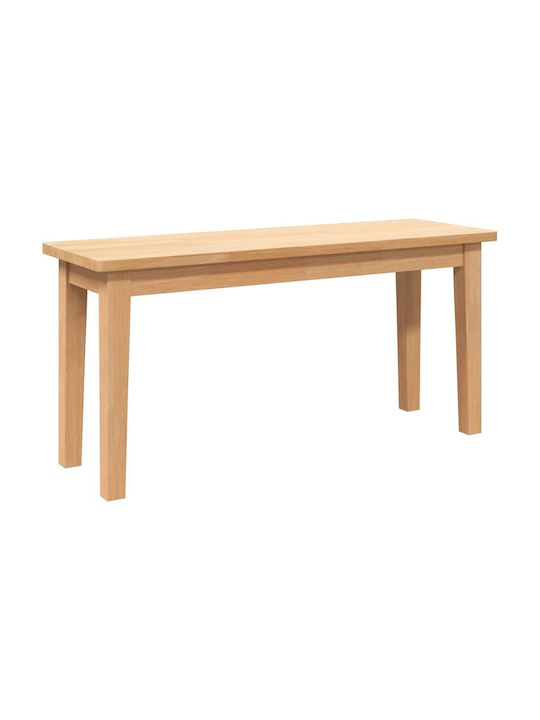 Dining Room Bench with Wooden Surface Coffee 90x30x45cm