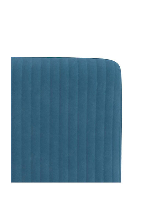 Dining Room Velvet Chair Blue 45x54x83cm 2pcs