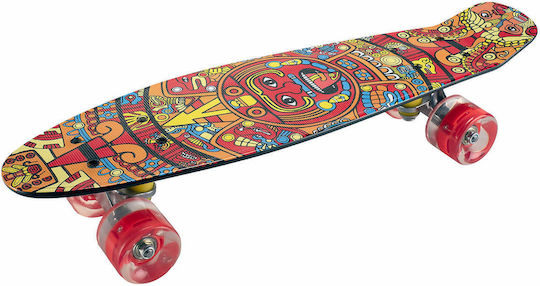Action One Complete Penny Board Azteca 56 X 15 Cm Led Wheels
