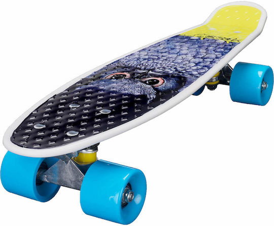 Action One Skateboard Complet Penny Board Blue Owl 56 X 15 Cm Multicolor