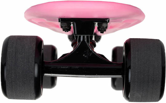 Action One Komplettes Penny Board Pro Serie 56 x 15 cm Breite Räder Pink