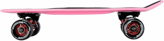 Action One Komplettes Penny Board Pro Serie 56 x 15 cm Breite Räder Pink