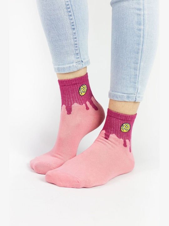 Șosete Femei Până la Jumătatea Gambei Fructe Bumbac 3 Perechi Design 36483 Multicolor