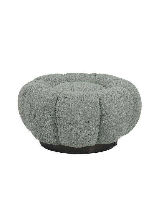 Nester Armchair Swivel with Footstool Light Green 98x97x69cm