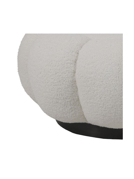 Табуретка Дневна стая Текстил Nester White Shade 60x60x31бр