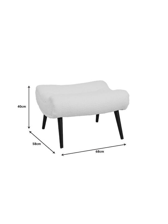 Табуретка За Крака Облечена С Текстил Silla Гнил Ябълка 68x58x40см