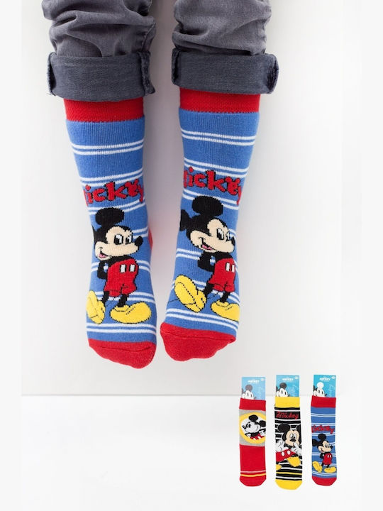 Disney Kids' Socks Non-Slip Colorful 3 Pairs