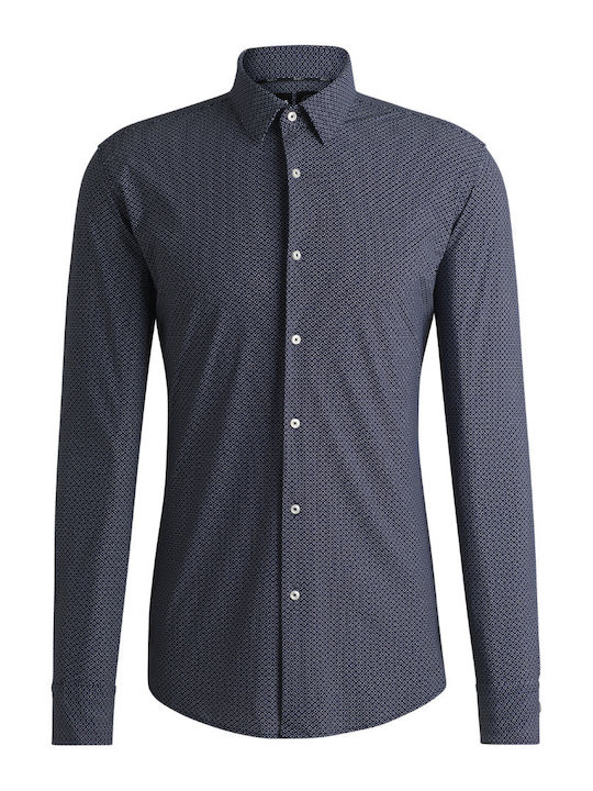 Cu mânecă lungă Cămașă Dark Blue