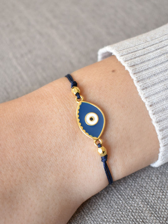 Philio Men's Bracelet with Eye Design Gold Plated Brass