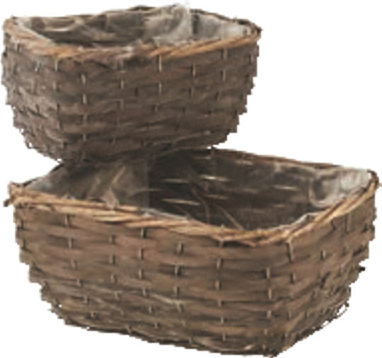 TnS Plant Pot Wicker Multicolour
