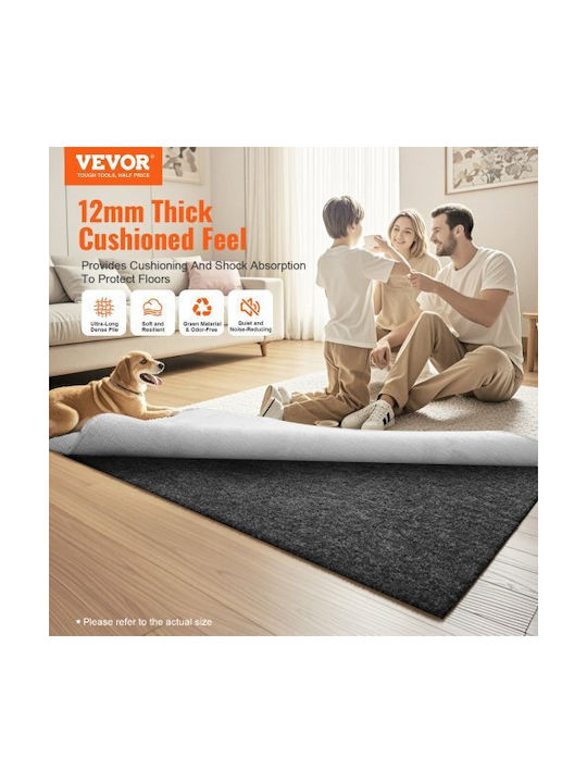 Vevor Αντιολισθητικό Χαλί Ορθογώνιο Γκρι 48x72cm