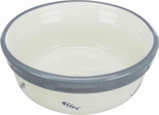 Trixie Eat On Feet Keramik Schalen Futter & Wasser für Katze 300ml 12cm in Grau Farbe 2Stück