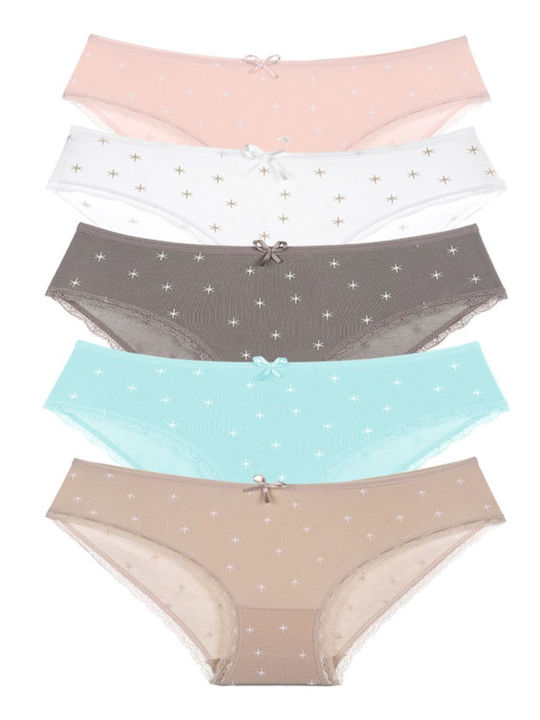 Donella Set of Kids' Briefs Nude 5pcs