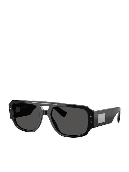 Dolce & Gabbana Мъжки Слънчеви Очила с Черна Пластмасова Рамка и Сиви Стъкла DG4482 501/87