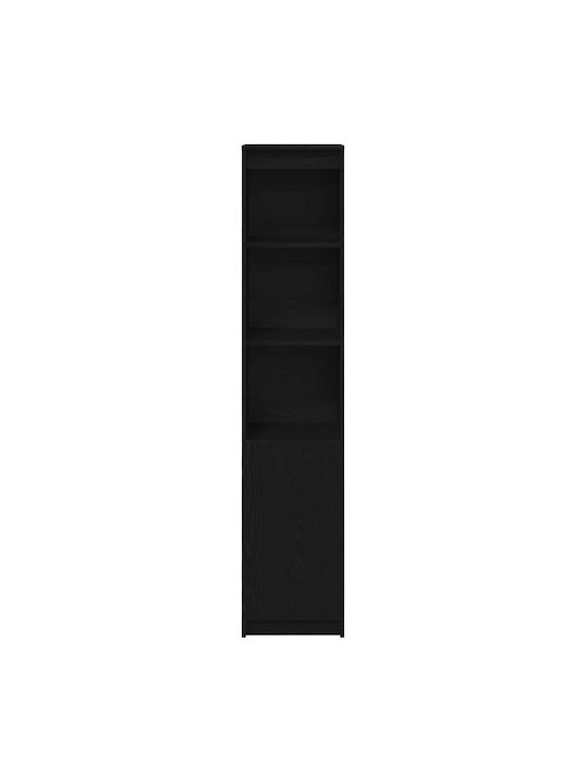 Βιβλιοθήκη Μαύρο 37.5x35x180εκ.