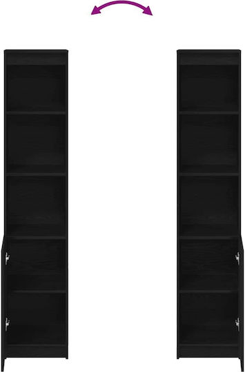 Bibliothek Schwarz 37.5x35x180cm